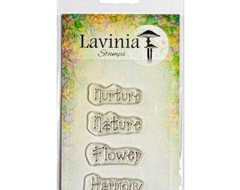 Lavinia Stamps Harmony Cling Stamp - Sentiment Stamp - Clear Cling Stamp - Lavinia Stamps Stamp Set - Word Stamp - Lavinia Stamps - 12-730