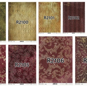 ITD Collection Vintage Tapestry Series Decoupage Rice Paper - Background Paper - Wallpaper Rice Paper - Mixed Media Rice Paper - Vintage