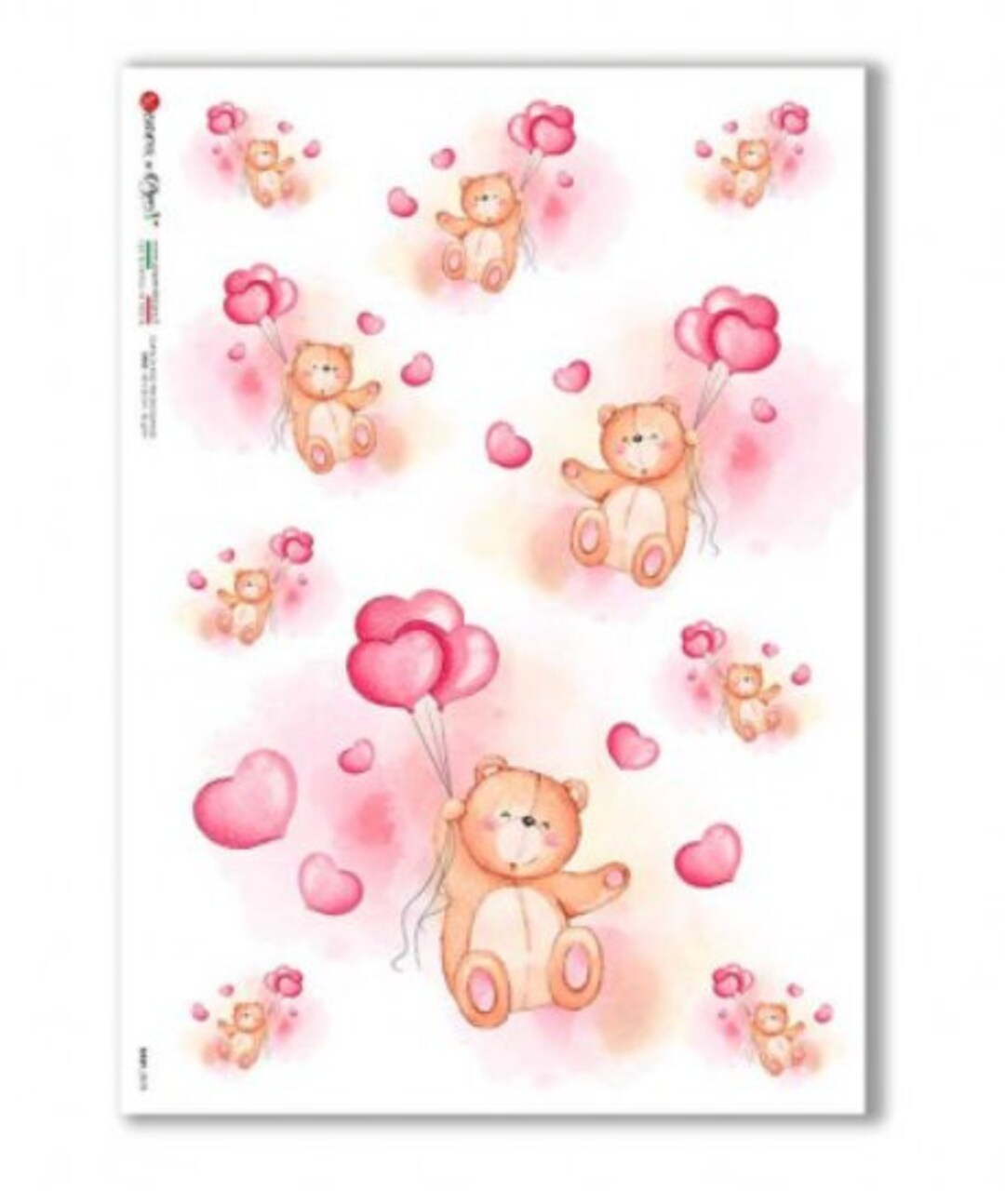 Paper Designs Rice Paper - Baby Rice Paper - Pink Rice Paper ...