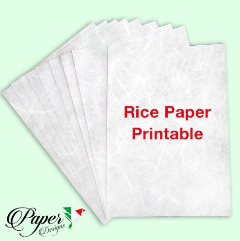 Blank Rice Paper, White Paper, Printable Rice Paper for Decoupage, Plain  Rice Paper, A4 Mulberry Paper for Decoupage