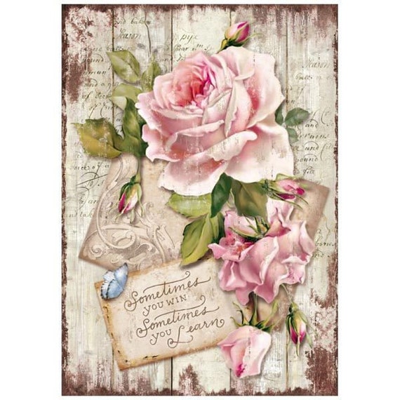 Manuscritos de Papel de arroz Stamperia A4 para decoupage