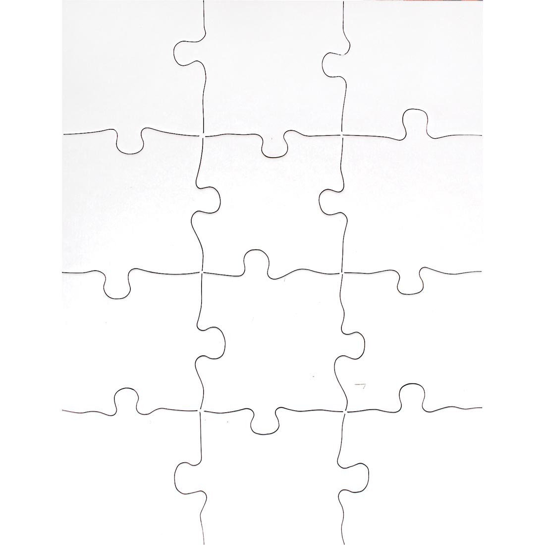 28pc 5.5 X 8 Inch Blank Puzzle 28 Piece Blank Puzzle Classroom Project  Party Invitation Blank Puzzle Custom Puzzle 43-024 