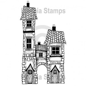 Lavinia Stamps Fairy Inn - Fairy Inn Background Stamp - Cling Stamp - Fairy Scene Stamp - Fairy Inn Stamp - Fairy Inn Cling Stamp - 12-272