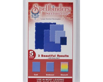 Spellbinders Rectangle Nestabilities Dies - Nestabilities Dies - Designer Dies - Nesting Dies - Spellbinders Nestabilities - 13-237