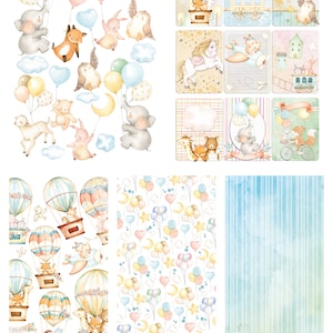 Ciao Bella My Tiny World A4 Rice Paper  - Decoupage Rice Paper - Baby Rice Paper - Rice Paper - A4 Rice Paper - My Tiny World Collection