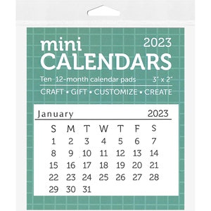 NEW 2023 Mini Calendars 10ct Tear off Calendar 12-month - Etsy Canada
