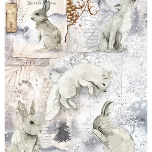 Ciao Bella Cozy Moments A4 Rice Paper - Decoupage Rice Paper - Winter ...