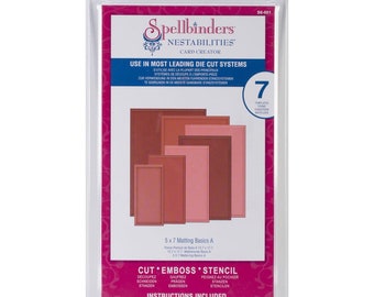 5x7 Matting Basics A Spellbinders Nestabilities Card Creator Dies- Nestabilities Dies - Matting A - Card Creator Die - 5x7 Card - 13-240