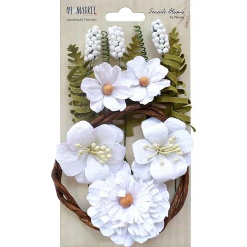 49 And Market Botanical Potpourri Flowers 49//pkg-snow
