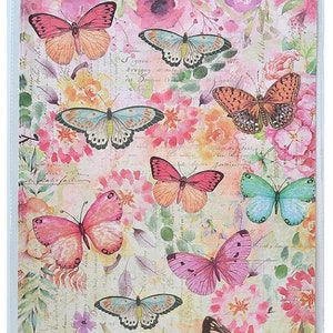 Little Birdie Decoupage Paper: Pretty Pansies & Pancy Garden - Garden Rice Paper - Little Birdie Decoupage - A4 Rice Paper - 13-403