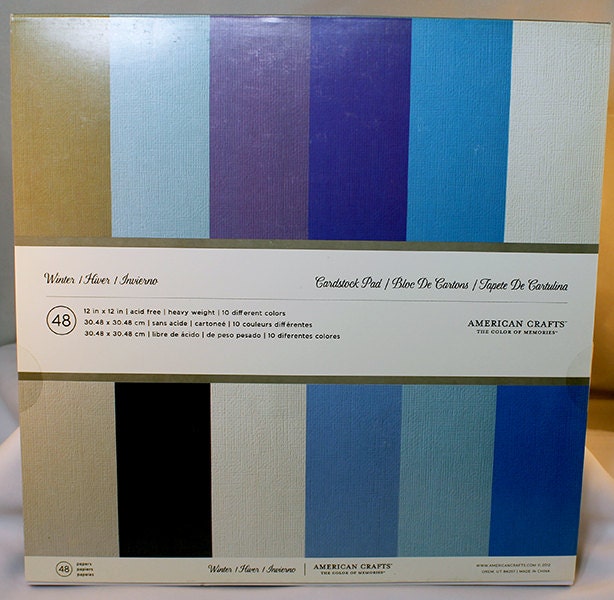 Bloc de papier de l’hiver - hiver carton Pad - 12 x 12 - carte papier - papier cartonné - hiver couleur papier Collection - bleu carton 2-063 Bloc Bloc Bloc de papier de l’hiver - hiver carton Pad - 12 x 12 - carte papier - papier cartonné - hiver couleur papier Collection - bleu carton 2-063 d74feb