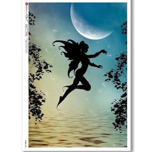 Paper Designs Rice Paper - Fairy Paper - Fairy Rice Paper - Decoupage Rice Paper - A4 Rice Paper - Fairies Rice Paper - 34-087