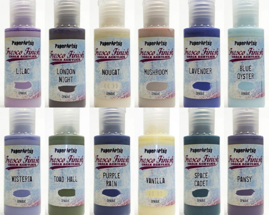 OPAQUE 1 Fresco Finish Acrylic Paint Fresco Finish Chalk Etsy