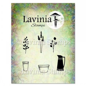 Lavinia Stamps Flower Pots - Lavinia Stamp - Clear Cling Stamp - Flower Pots Cling Stamp - Flower Bouquet Stamp Set - Fairy Scene - 12-740