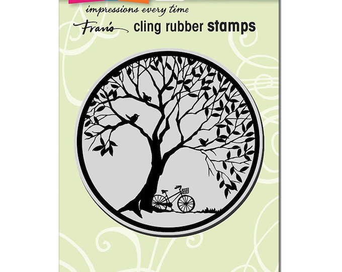 Tree Circle Rubber Stamp Tree Rubber Stamp Tree Circle Etsy