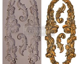 Prima Delicate Floral Strands Decor Mould - Re-Design With Prima - Shaping Mould - Shaping Mold - Floral Strands - Prima Re-Design - 37-037