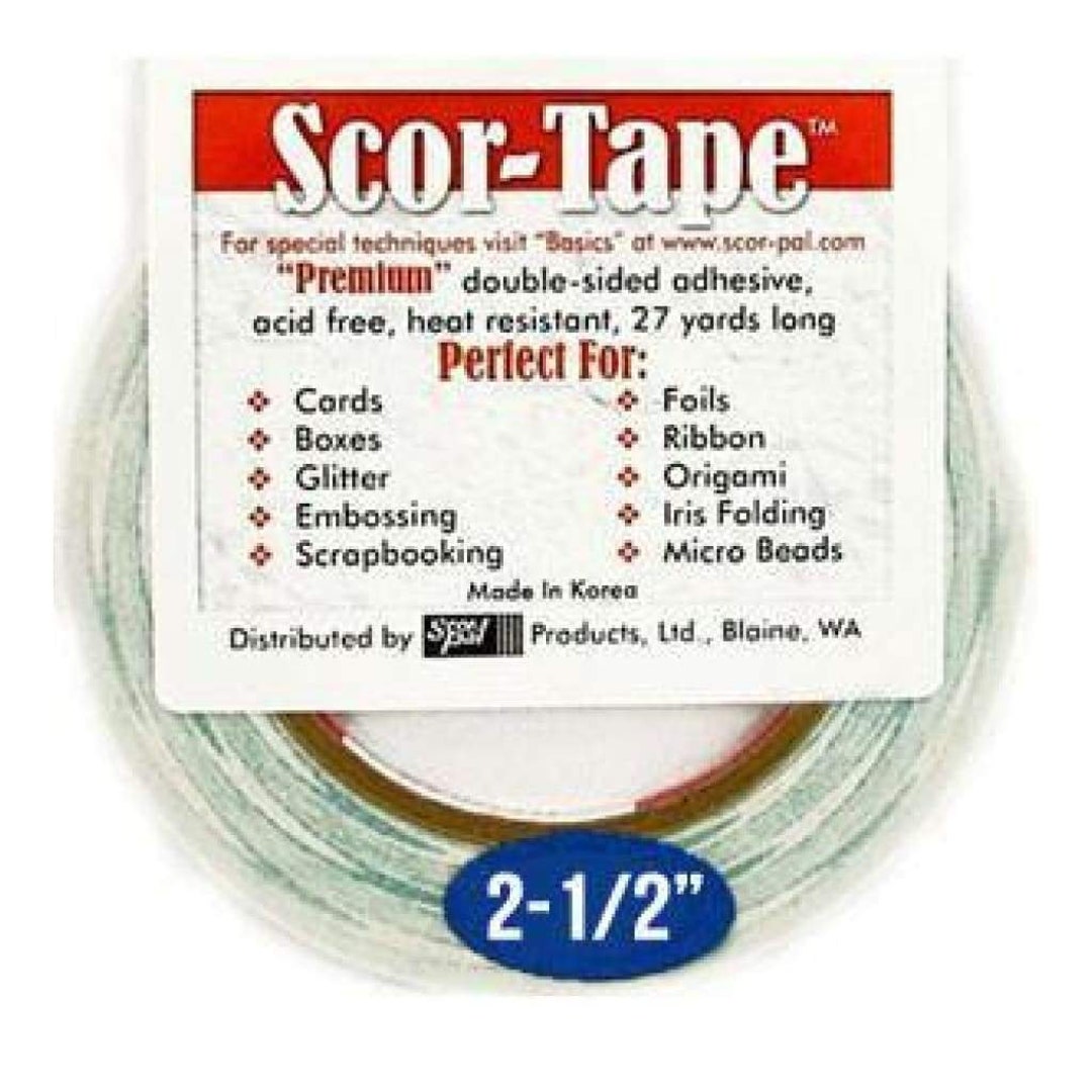 Scortape 2 1/2 Double Sided Adhesive Scor Tape Scrapbook Tape Acid