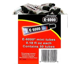 E6000 Mini Tubes - Industrial Adhesive - Flexible Adhesive - E6000 Glue - E6000 Glue - Premium Glue - Mini E6000 Tube - 26-102