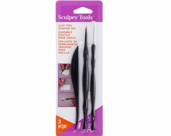 Sculpey Clay Tool Starter Set - Polymer Clay Tool Set - Polymer Clay Starter - Clay Tool Starter Set - Polymer Clay Detail Tools - 15-046
