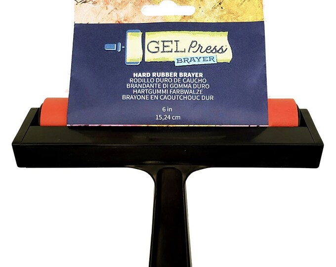 Rouleau Brayer Gel Press 10cm - Pour Mono-impression Sans Presse - Artisanat Créatif