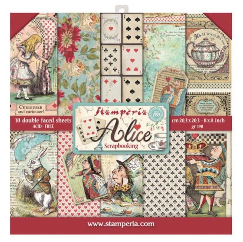 Original Alice 8x8 Paper Pack - Alice Paper Pack - Double Sided Paper…