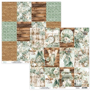 Mintay 6x6 Rustic Charms Cardstock - Double Sided Cardstock - 6x6 ...
