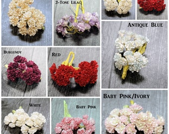 Promlee Flowers 10mm Gypsophila 10pk - Paper Flowers - Flower Embellishments - Mulberry Paper Flowers - Promlee Flowers - Gypsophila Flowers