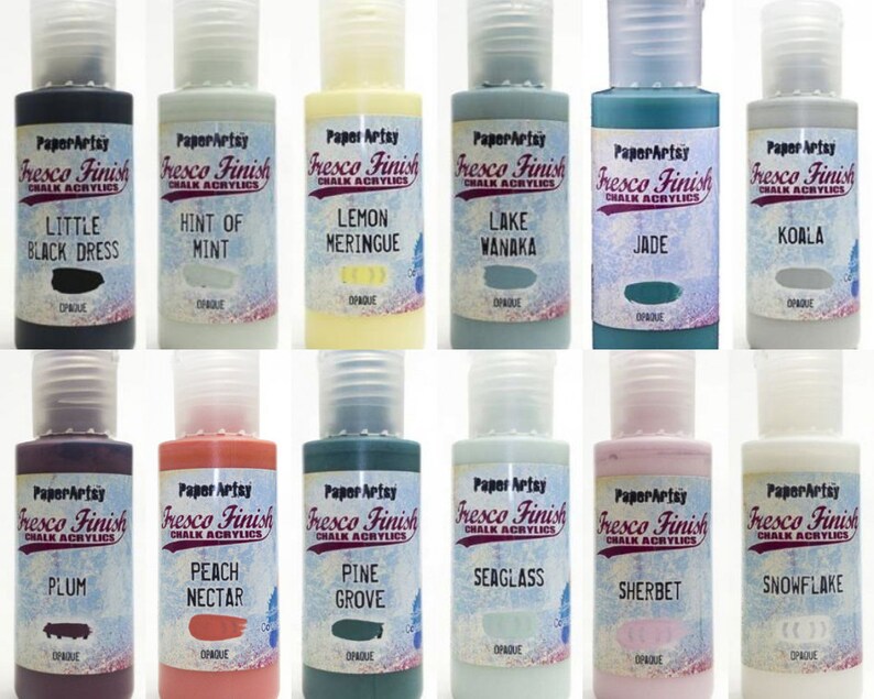 OPAQUE 1 Fresco Finish Acrylic Paint Fresco Finish Chalk Etsy