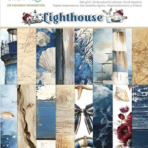 Mintay 6x8 Lighthouse Cardstock - Double Sided Paper - 6x8 Cardstock - Card Stock Paper - Lighthouse Collection - 27-550