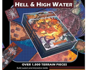 1985 Games Dungeon Craft: Hell and Highwater - Dungeons & Dragons - Dungeon Craft - Interactive Battle Maps - Creature Tokens - 2-008