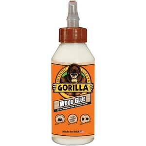 8oz Gorilla Wood Glue - Natural Adhesive - Wood Adhesive - Gorilla Wood Glue - Wood Glue - Premium Glue - Woodworking Glue - 13-278
