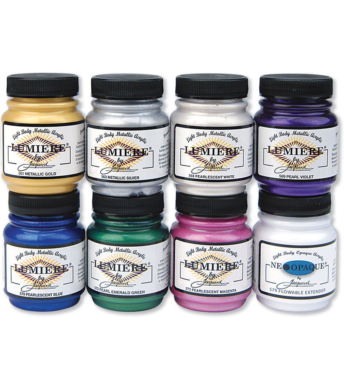 Jacquard Lumiere Fabric Color - Pearlescent Blue, 8oz Jar