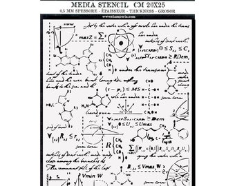 Stamperia Alchemy Stencils - Alchemy 8x10 Stencil - Thick Stencil - Alchemy Collection - Symbol Stencil - Border Stencil - Backgrounds