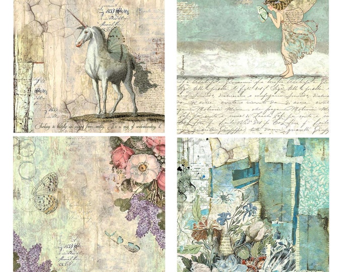 Stamperia A6 Woodland 8pk Rice Paper - Decoupage Rice Paper - Fall Rice ...