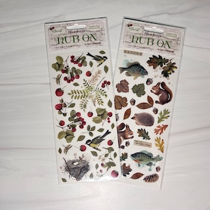 Stamperia Forest Rub Ons - Forest Woods Decor Transfer - Transfer Film - Small Transfer - Forest Collection
