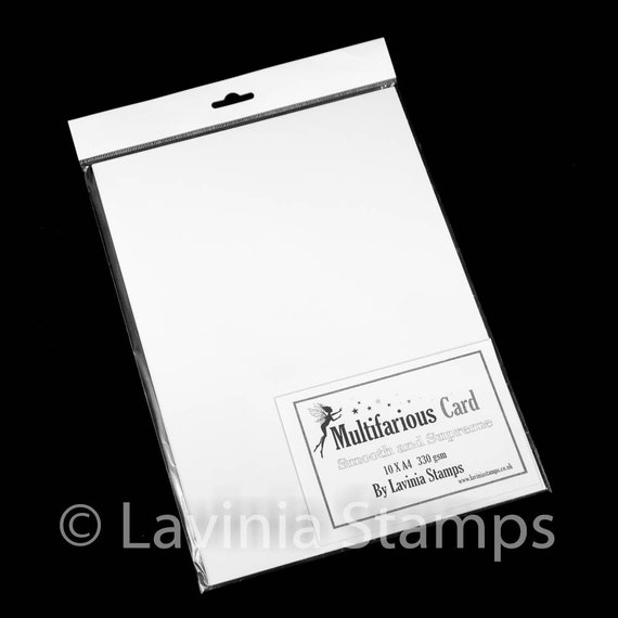 Lavinia Stamps A4 Multifarious White Card Smooth White Cardstock 330 Gsm  Cardstock Lavinia Cardstock Heavyweight Cardstock 12-382 