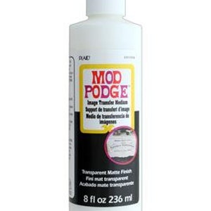 Mod Podge - 8oz Image Transfer Mod Podge - Clear Mod Podge - Image Transfer Mod Podge - Waterbase Sealer - Waterbase Glue - 26-036