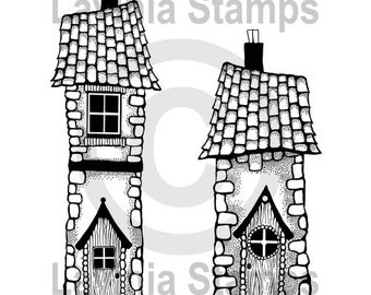 Lavinia Stamps Bella's House - Bella's House Stamp - Clear Cling Stamp - Fairy Cling Stamp - Fairy House Stamp - Bella House Stamp - 12-270