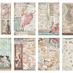 Stamperia Passion A4 Rice Paper - Decoupage Rice Paper - Ballet Rice Papers - Stamperia Passion Collection - Passion Collection