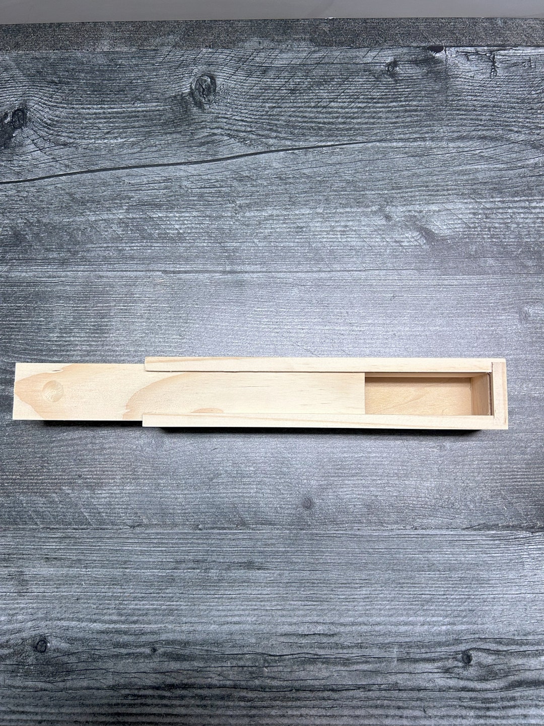 Unfinished Wood Pencil Box Wood Cutout Laser Cut Cutout Wood Cutout