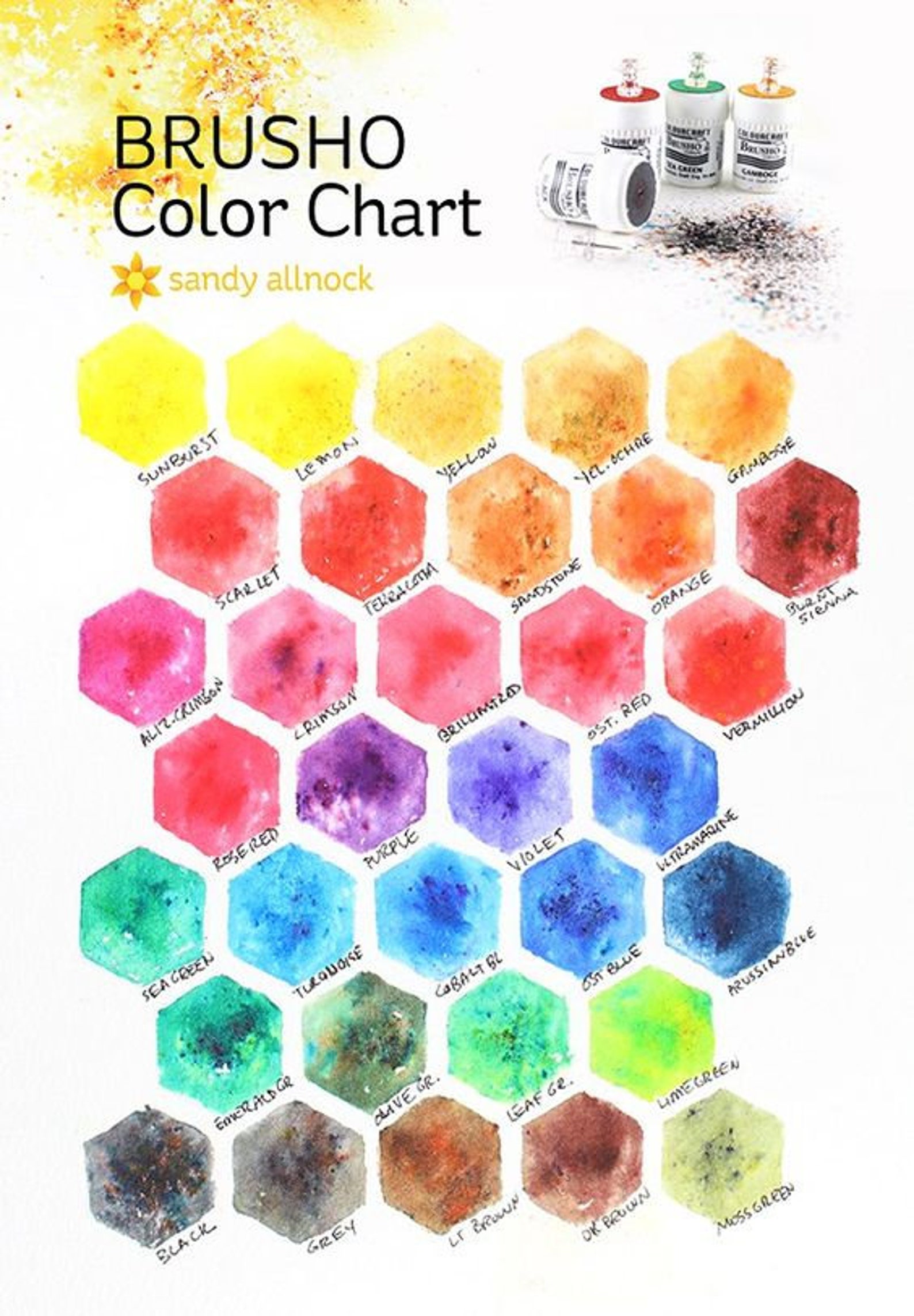 Brusho Crystal Color ColorfinBrusho Crystal Color Etsy