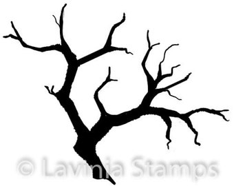 Lavinia Stamps Mini Branch - Branch Stamp - Silhouette Cling Stamp - Mini Branch Stamp - Fairy background stamp - Miniature Branch - 12-325*