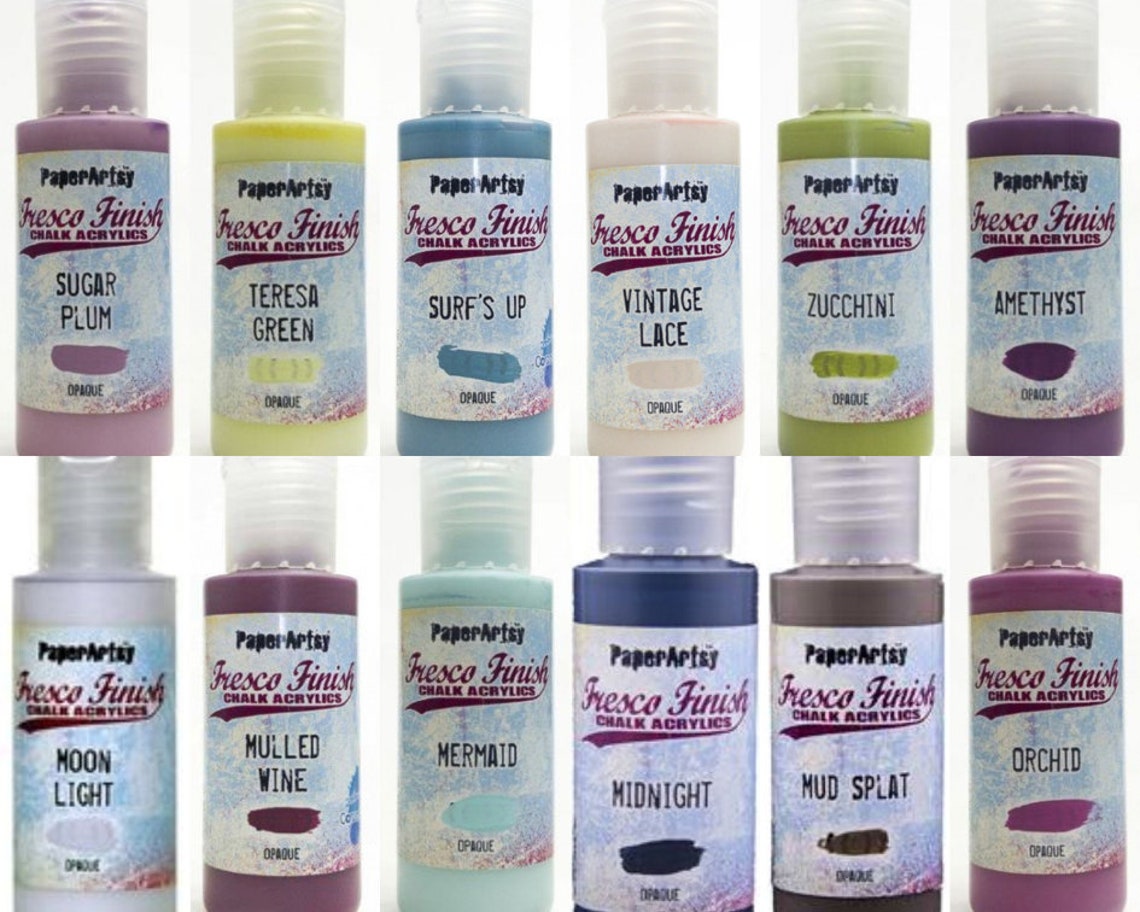 OPAQUE 1 Fresco Finish Acrylic Paint Fresco Finish Chalk Etsy