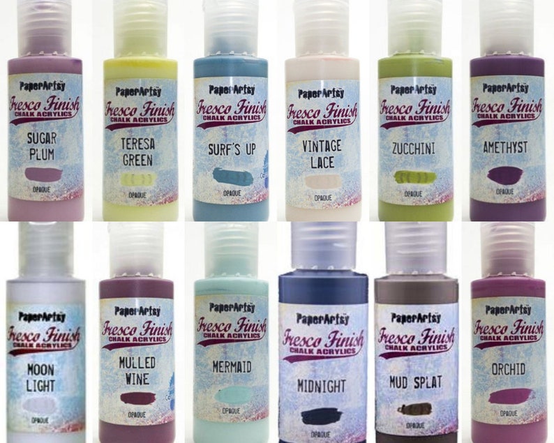 OPAQUE 1 Fresco Finish Acrylic Paint Fresco Finish Chalk Etsy