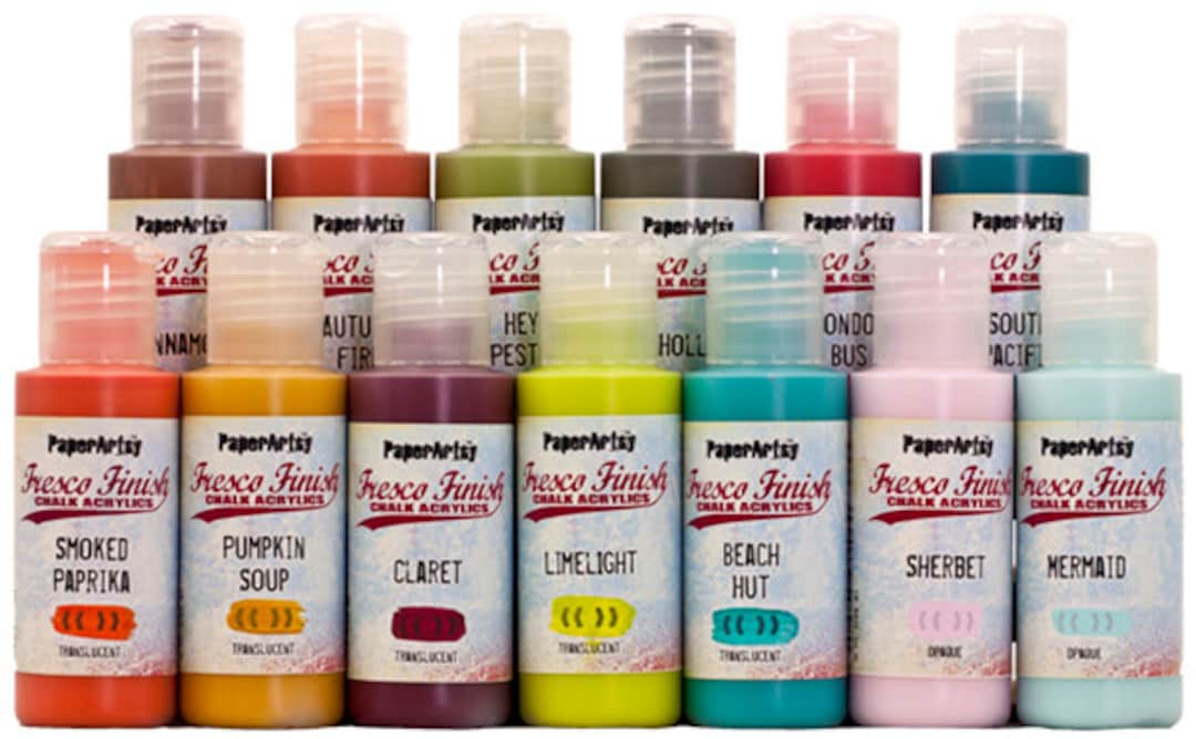 Flash 25 Colors Acrylic Chalk Paint Set, 50 ml Non Toxic, Multi-Surface  Paint