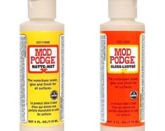 Mod Podge - 4oz Mod Podge - Matte Mod Podge - Gloss Mod Podge - Waterbase Sealer - Waterbase Glue - Waterbase Finish