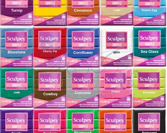 Polyform SOUFFLE™ Sculpey® 1.7oz - Oven-Bake Clay - 1.7oz Polymer Oven-Bake Clay - 1.7oz Polymer Clay - Sculpting Clay - Oven-Bake Clay