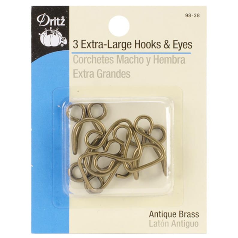 Hooks and Eyes Extra Large Hooks and Eyes Antique Brass Hooks Extra
