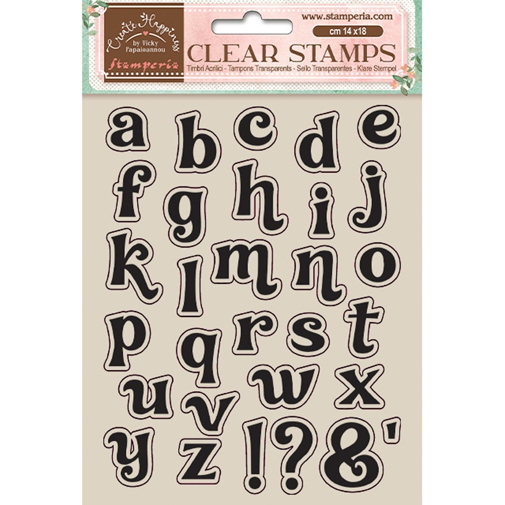 Stamperia - Create Happiness Christmas Plus Collection - Acrylic Stamps -  Borders With Leaves