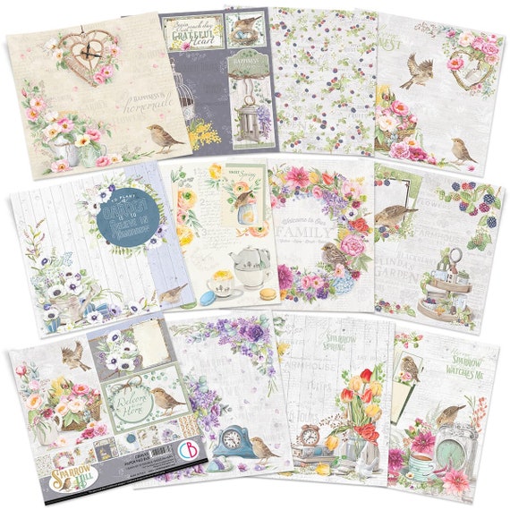 8x8 Sparrow Hill Paper Pad Ciao Bella Paper 8 X 8 - Etsy Finland